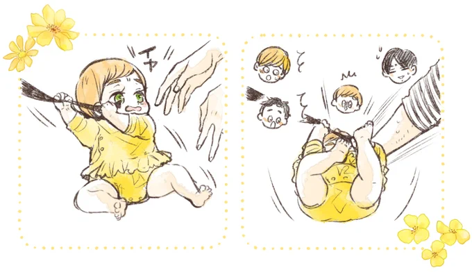 先日のイラストにたくさんコメントやRT/♡ありがとうございました…!
御礼におつむが重い陽さん 