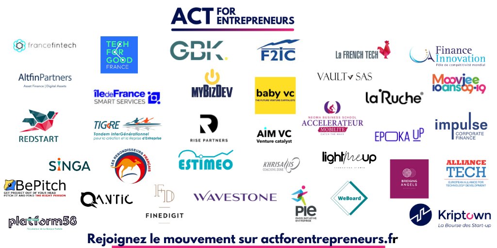 pie_paris's tweet photo. @pie_paris rejoint le mouvement #ActForEntrepreneurs pour accompagner les #startups à fort impact social ou environnemental en complétant leur levée de fonds en capital par des prêts à taux zéro. 🚀

Rejoignez-nous !➡️https://t.co/nt1tJRKzsQ https://t.co/LsOgy9IA6X