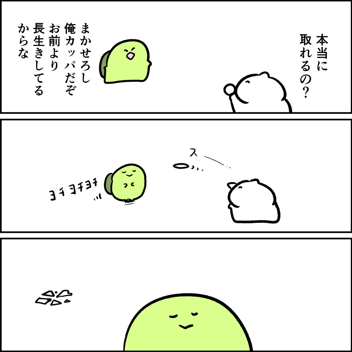 カッパのお皿キャッチ 