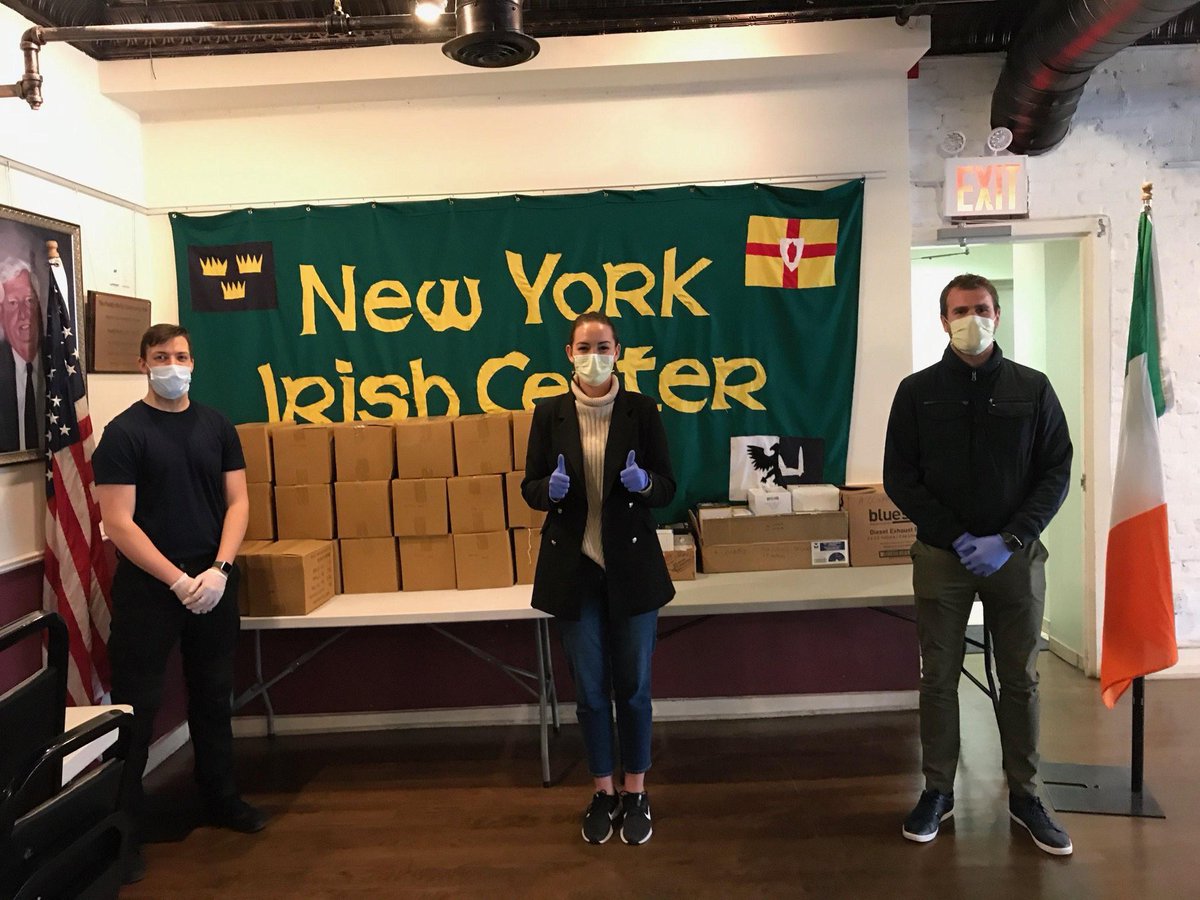 TheMeitheal's tweet photo. #TheMeitheal Week 1: With our Meitheal Committee former led by Brian McCabe we got to work & made a call out for PPE targeting Construction companies with unused PPE while only essential construction was going ahead in NY. We Partnered with @Aisling_Irish & @NYIrishCenter https://t.co/rEcknTFuOf