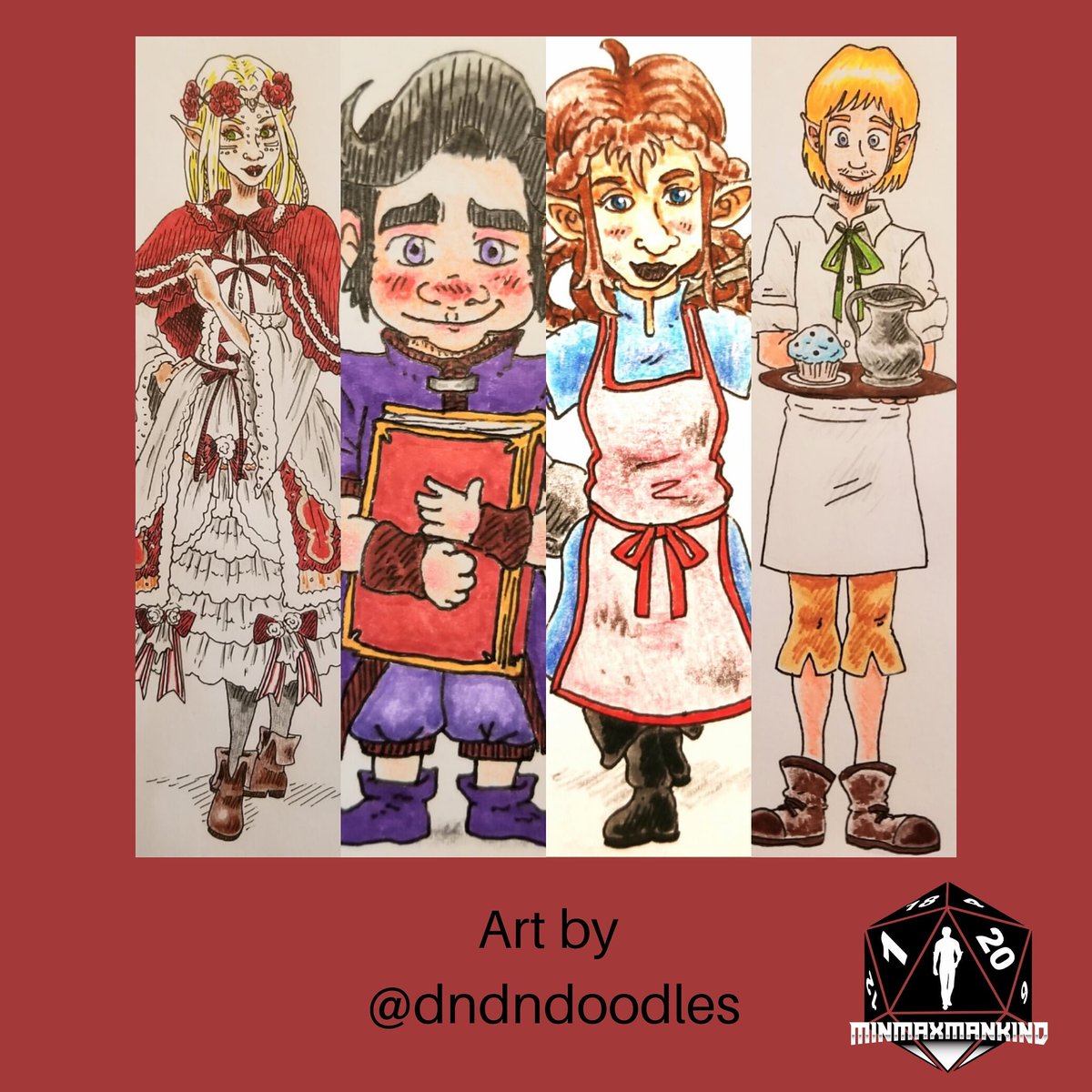 LawfulStupidPod's tweet photo. We're not just offering cool D&amp;D gear - we also have some amazing artists supporting our cause! Head over to https://t.co/ZZ8mlhlcVD and donate $10 or more to be entered into the prize raffle. You could win a commission from some talented artists like @dndndoodles!
#minmaxmankind https://t.co/WenDmX8Mpx