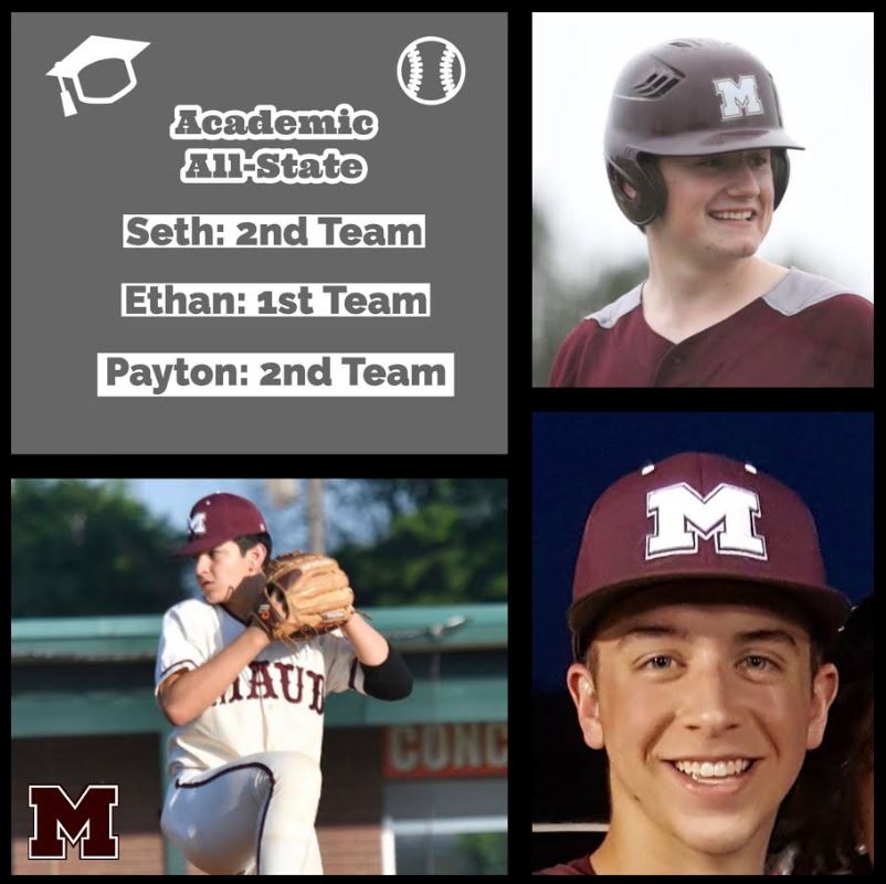 We are so proud of Seth, Ethan, and Payton for receiving Baseball All-State Academic Honors! Ethan was named 1st team, and Payton and Seth were named 2nd team. These guys maintained excellent grades while balancing a busy extra-curricular schedule! #MaudTXISD #secondarystrong