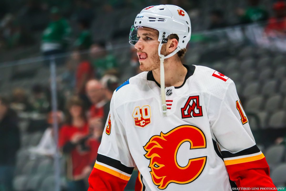 Good morning I woke up thinking about Matthew in the Flames’ away jerseys + the heritage classic jerseys
