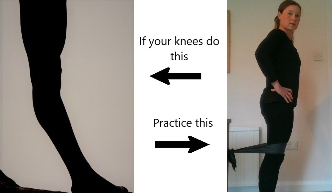 DancePhysio's tweet photo. Learn to control your knees for long term joint health. https://t.co/aDDJVChv3P here's a simple but effective exercise. #dance #dancemedicine #healthydancer #dancephysio #dancephysicaltherapy #dancephysiotherapy #hypermobility #ballet #dancer #strengthtrainingfordancers https://t.co/eBLmEQUzPG