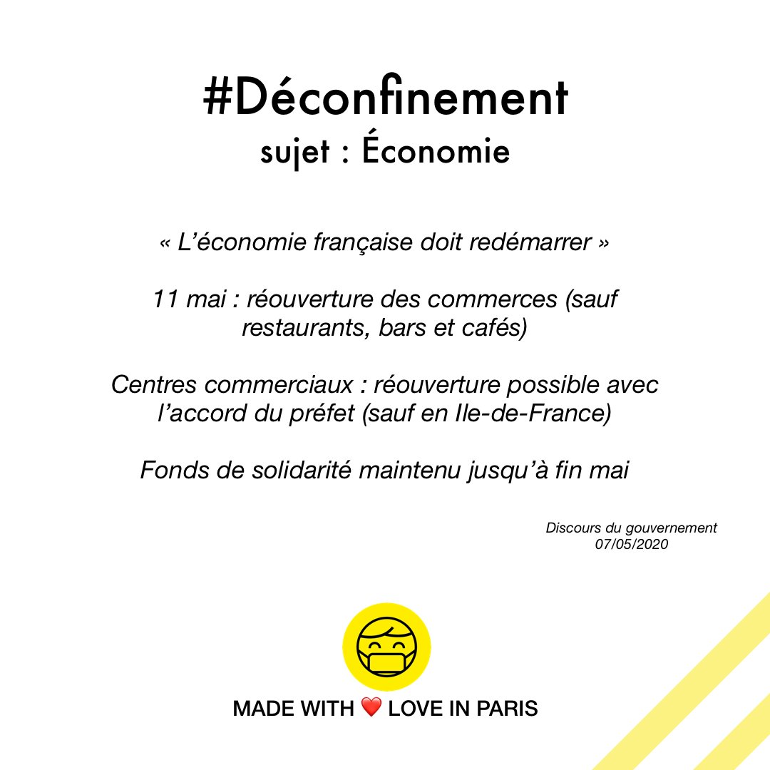 #Deconfinement11Mai Voici le résumé du discours d'#EdouardPhilippe  et du #gouvernement