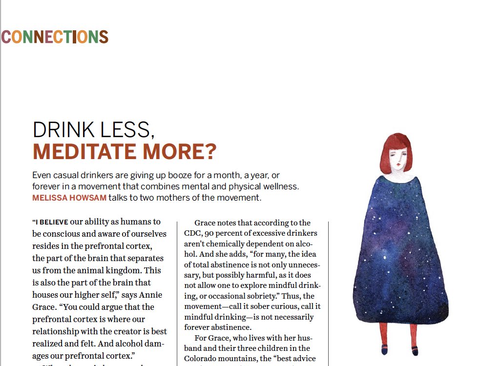 melissahowsam's tweet photo. Curious about #sobercurious (think dry months, etc.)? The new issue of @SpiritHealthMag is out! Grab a copy and check out my coverage of the movement with experts Annie Grace (@ThisNakedMind ) and #RubyWarrington https://t.co/TwAeDU4hMs