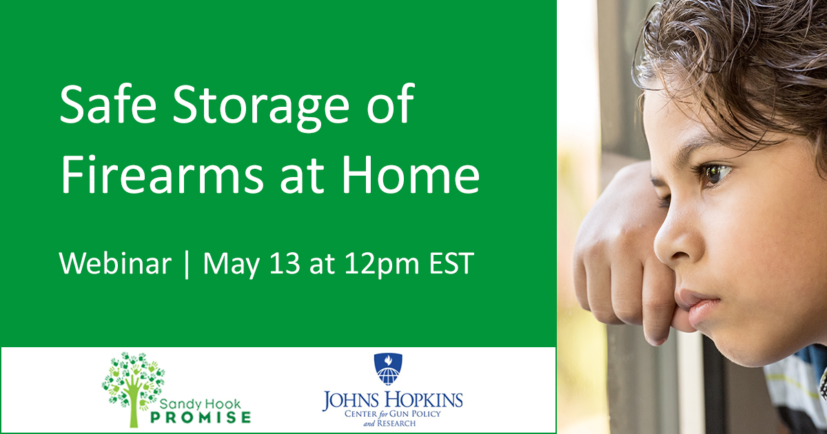sandyhook's tweet photo. As schools around the country announce long-term closures, children are spending more time at home, many with unsecured guns. Join us for a webinar with @JHCGPR on #safestorage providing resources for gun owners and non-gun owners. Register online: https://t.co/f2r0QL8gQI https://t.co/mEaD5j0qys