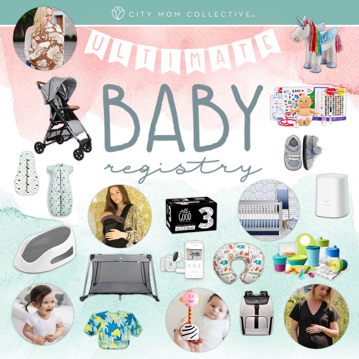 We are so excited that our friends @citymomcollective just launched #cmcultimatebabyregistry! Visit momcollective.com to enter to WIN the ENTIRE registry valued at over $1,500!
