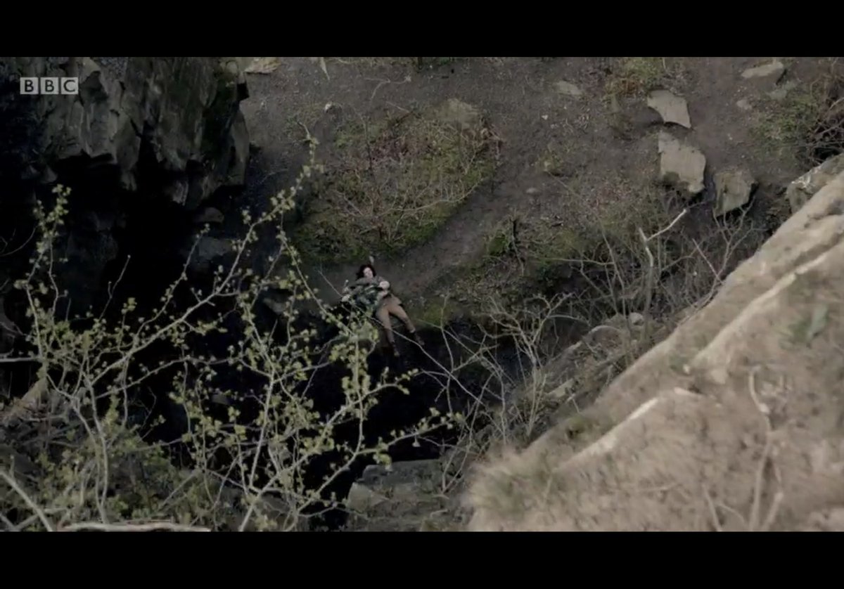 JermainJulien's tweet photo. #WolvesAmongUs
A dash of crane shot to sell the hight. Then we are filming on low ground toward Rhydian, to allow Jonah to fall a foot onto a crash mat. Bobby is crawling out of fibreglass stones. I was asked to put in the superpowers line, at the end, which I hate to this day. https://t.co/WY8hmqrMPg