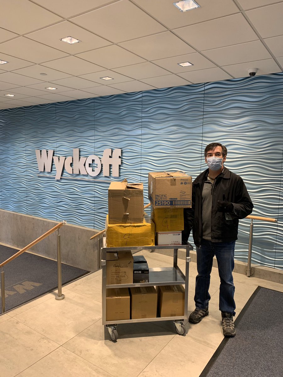 TheMeitheal's tweet photo. #TheMeitheal Week 2: Our GoFundMe page started receiving generous donations and we partnered with @ThePaddedWagon and Emerald Dry Cleaning Supplies to start to deliver our donations to Hospitals: https://t.co/SmuVba6o3w