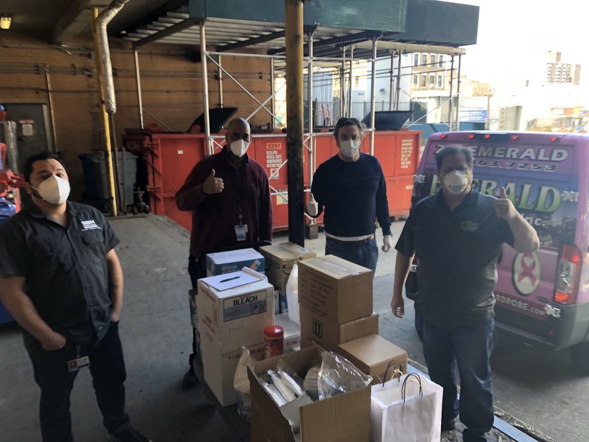 TheMeitheal's tweet photo. #TheMeitheal Week 2: Our GoFundMe page started receiving generous donations and we partnered with @ThePaddedWagon and Emerald Dry Cleaning Supplies to start to deliver our donations to Hospitals: https://t.co/SmuVba6o3w