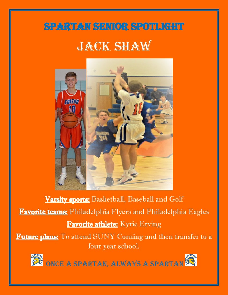 SPARTAN SENIOR SPOTLIGHT: JACK SHAW #FortheHeights