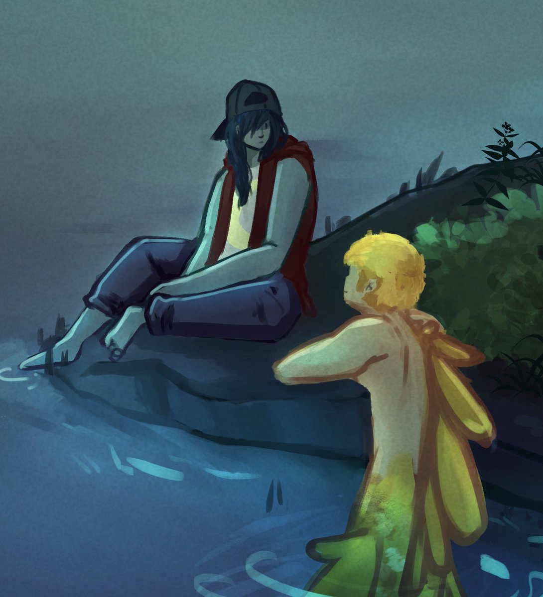 AnastenLights's tweet photo. #mermay art ft. my boys ✨ https://t.co/1jOgwIUTRx