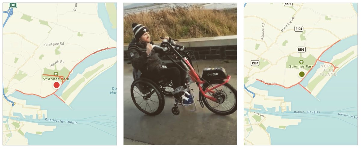 TeamJRanson's tweet photo. Tue 19th May, Jonathan Ranson will attempt to hand-cycle a Marathon (42.2km/26miles) around his local area within a 5km radius of his home on a specially adapted hybrid hand-cycle. All funds directly to @SpinalIreland 
Details and how you can donate go to https://t.co/q8WhlC06o7 https://t.co/VbKbdx15Up