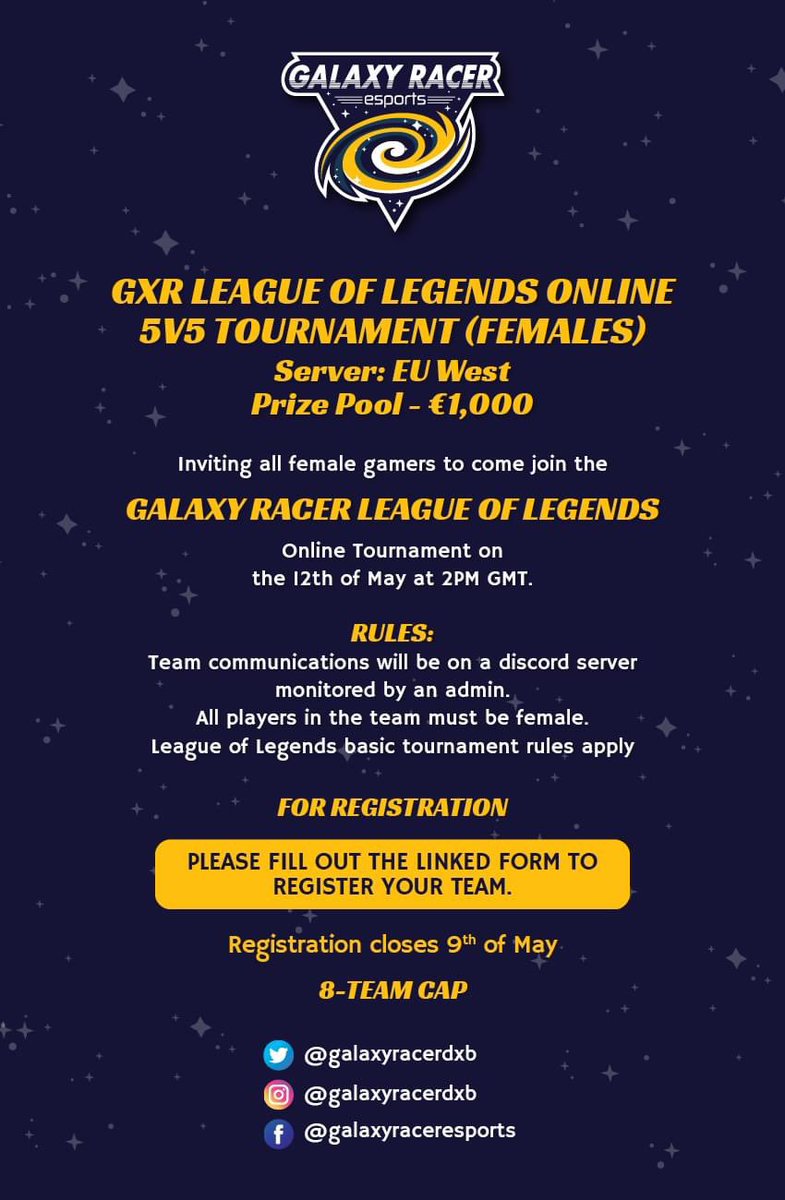 Another day-another competition. 12th of May. 2pm GMT.