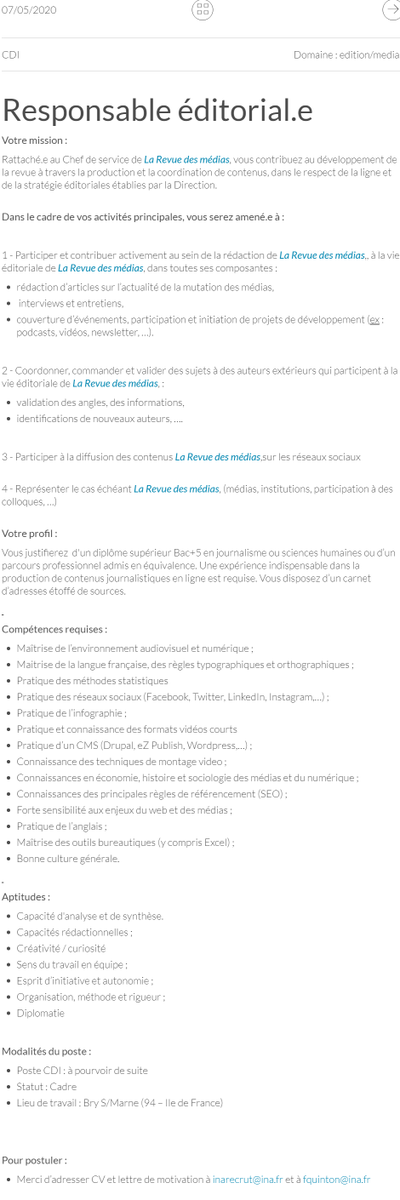 la revue des médias tweet media