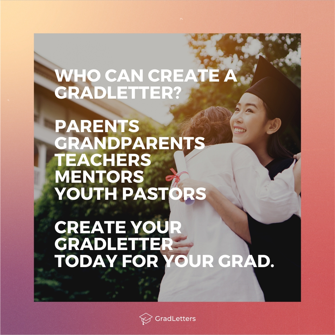 Anyone can create a Gradletter including parents, grandparents, friends, teachers, mentors, and youth pastors. Create your GradLetter today! soo.nr/TZou

 #classof2020 #graduation2020 #graduationparty #graduationgift #graduationgiftideas #allinthistogether