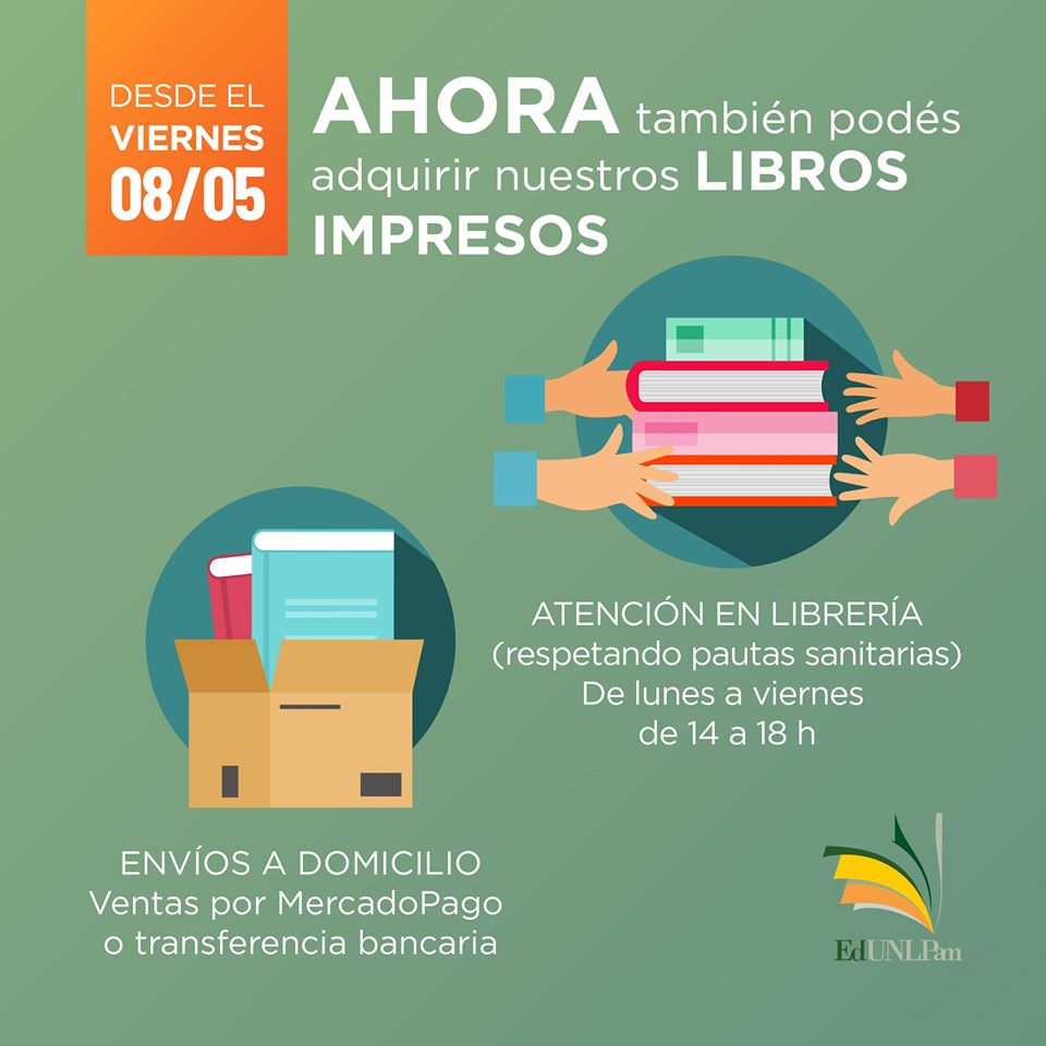 PrensaUNLPam_ok's tweet photo. #UNLPam #EdUNLPam #libreriaabierta
๐ A partir del viernes 8 de mayo abrimos nuevamente las puertas de la librerรญa para que puedas pasar a buscar los libros que te interesan. El horario de atenciรณn serรก de lunes a viernes de 14 a 18 h https://t.co/VHgWTRD08p