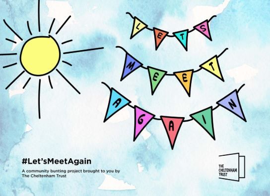 The <a href="/CheltenhamTrust/">The Cheltenham Trust</a> are inviting everyone to be part of their #letsmeetagain community project. The aim is to dress their venues with your home-made bunting as the community get ready to meet again. The perfect Bank Holiday weekend activity.

Read more: cheltenhamtrust.org.uk/event/lets-mee…