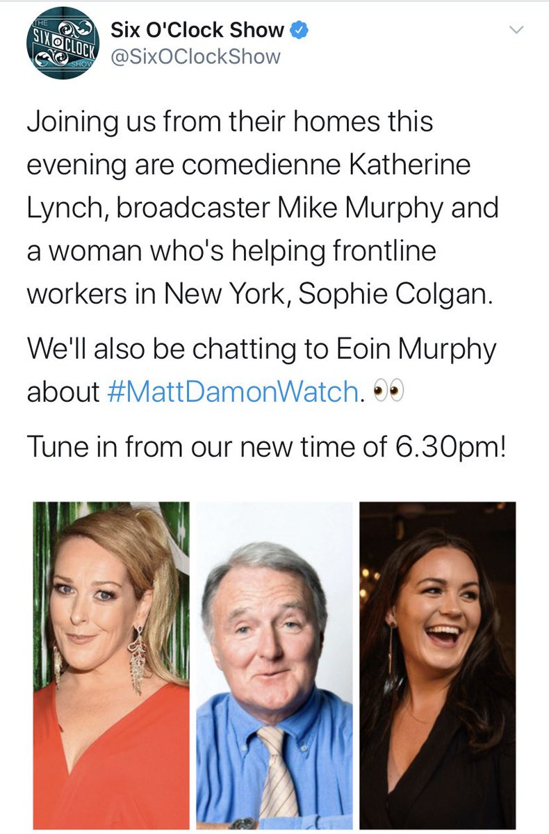 TheMeitheal's tweet photo. #TheMeitheal Week 4: We held a facebook live “Heavy Meitheal” headline by @DamienDempsey8 that had over 25,000 views and brought our GoFundMe over $50,000! You can watch it here: https://t.co/XkCAEtw5N2? Sophie appeared on the @SixOClockShow to chat about our work https://t.co/uONo0bqpmo