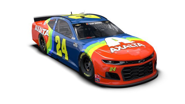 JeffGordonWeb's tweet photo. It’ll be hard to top my last race at North Wilkesboro Speedway, but I’m going to give it a try! 😃

I’ll be racing this @AxaltaRacing rainbow #24 in Saturday’s #ProInvitationalSeries event.

📺: Saturday, May 9th. 3pm ET. @NASCARONFOX.

⬇️

https://t.co/TkWxHDaat5 https://t.co/aSUsTh45Se