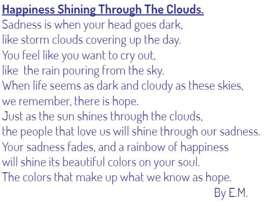 As we explore figurative language in our writing this week this beautiful poem by E.M. emerged with an inspiring #CatholicEducationWeek message of #ignitinghope.