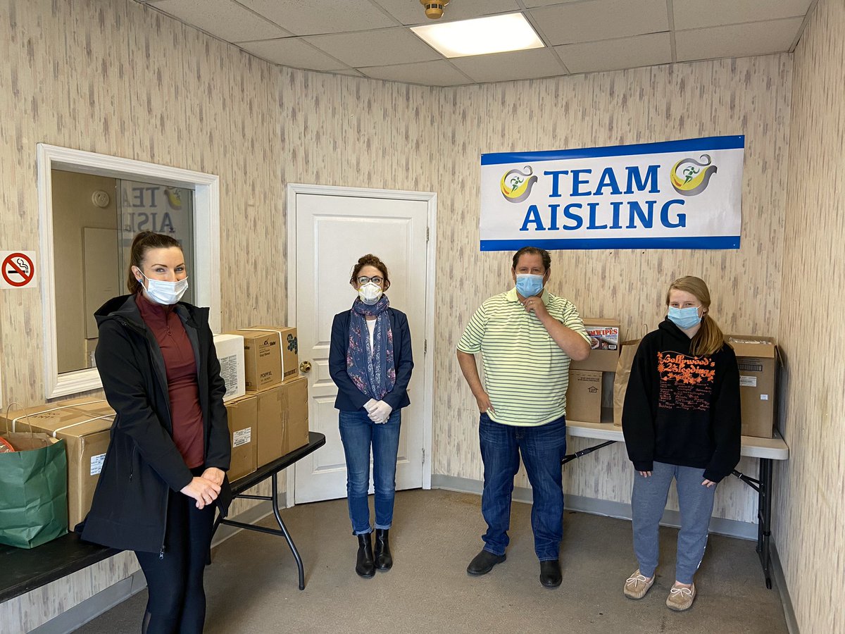 TheMeitheal's tweet photo. #TheMeitheal Week 5: we made another PPE call out even though supplies are low everywhere and Liam Manley of Tangent Construction donated 900 N95s And the Wilkins Sisters produced even more nitrile gloves and masks to @Aisling_Irish 🥰 https://t.co/fQeFEBjESi