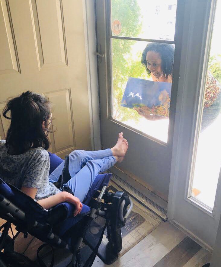 DFennoy's tweet photo. As we celebrate #TeacherAppreciationWeek2020, a special shout-out to ESE teacher Ellicia Brown. This surprise visit and private reading lesson made her student’s day!
#ProudSuptPBC https://t.co/61Bj5bEViE