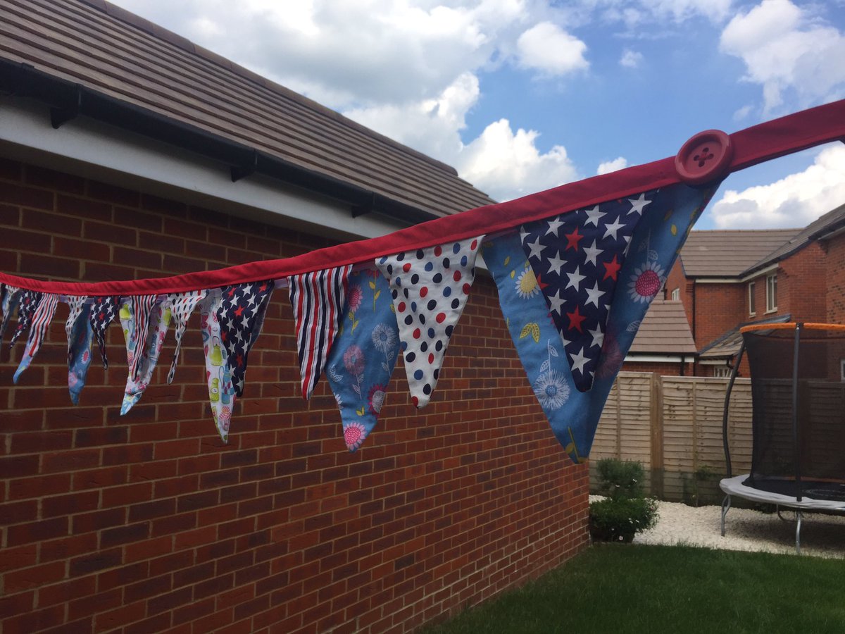 DSwale's tweet image. Buntings are up - already for #VEDay75 celebrations #VEDayAtHome