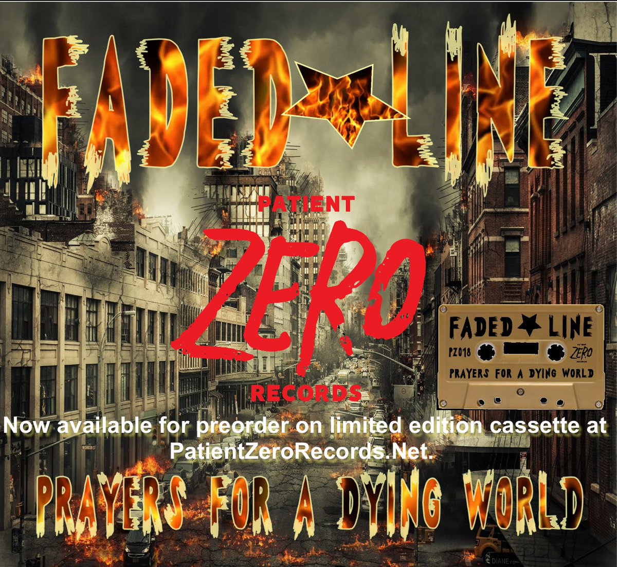 PatientZero413's tweet photo. Arriving soon @Faded_Line2020 #PrayersForADyingWorld cassette. Shipping any day now.
#FadedLine is a #Metalcore band from Pittsfield, Massachusetts heavily influenced by artists such as #AllOutWar, #25taLife, and #DeathBeforeDishonor.
#PatientZeroRecords #MAHC #NYHC https://t.co/pALogTtOnE