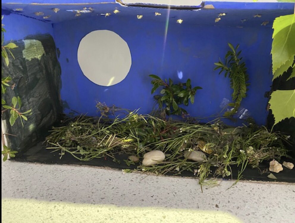WyHEnglish's tweet photo. Some fantastic stage designs form 8T2! Using just materials they can find around the house. Loving the creativity! https://t.co/rfgAowRgpk