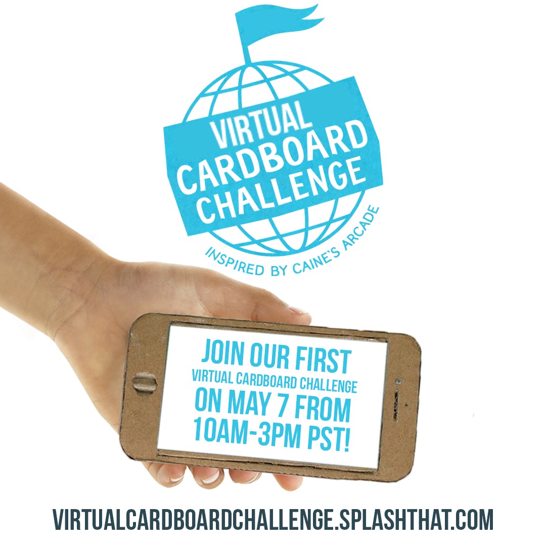 2BitFoundation's tweet photo. Today is our first Virtual #CardboardChallenge! Please join us LIVE @ 10am PST as we kick off a day of #creativeplay turning cardboard boxes into functional art. Tag your creation #cardboardchallenge + #twobitcircusorg & tune in @ 2:30pm PST for a wrap-up! https://t.co/b1nmELICWq https://t.co/IdJkMvWbs4