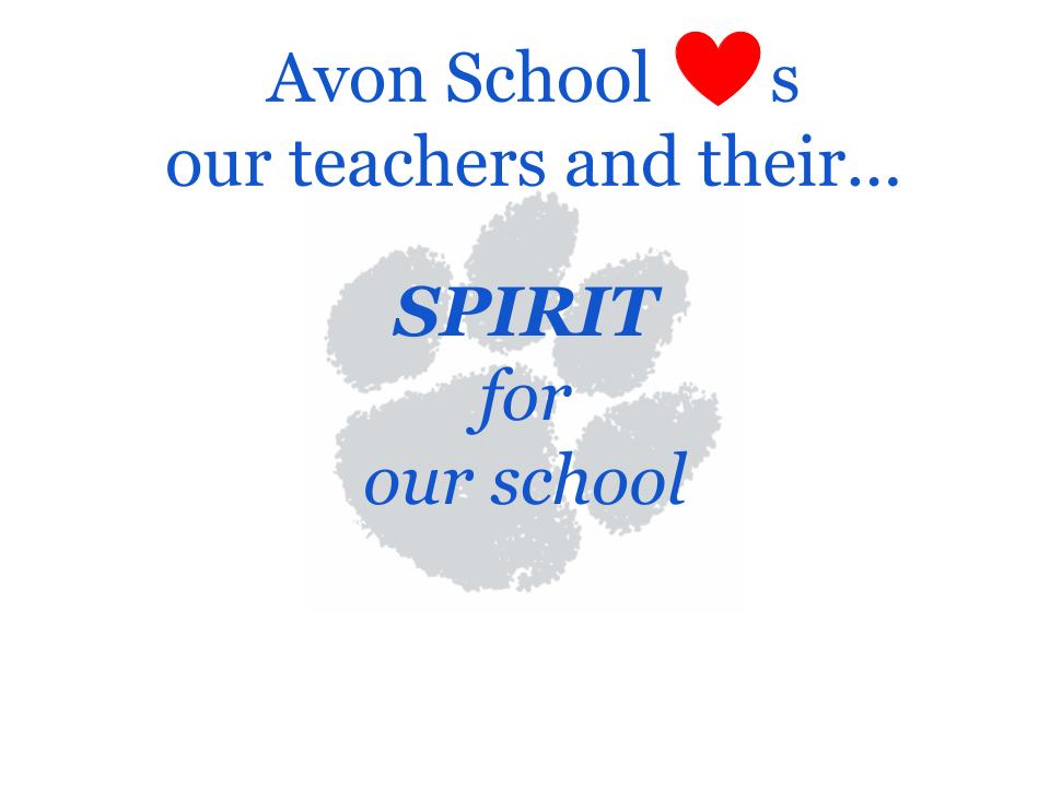 AvonTigers's tweet photo. No one has more #AvonPride than our Tiger Teachers! Their positive spirit and enthusiasm for learning radiate within our school and students. 🐯  #ThankATeacher #TeacherAppreciationWeek2020 https://t.co/ejOZcmBQlN