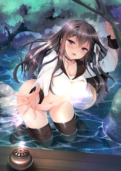 水浴びのtwitterイラスト検索結果 古い順