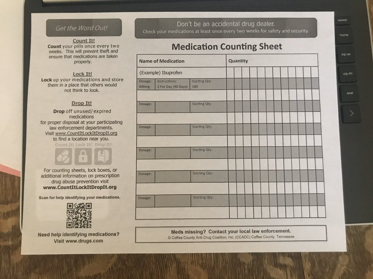 CountLockDrop's tweet image. **Giveaway ends Friday!** show us how you and your community partner COUNTS your medications! Tag us, @DisposeRx #quarantineprevention and #countlockdrop to win free at home disposal kits and CLD goodies!