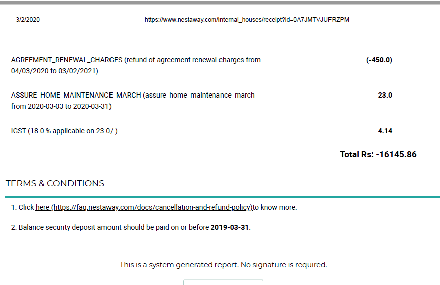 sid_791's tweet photo. @NestAwayCare Since i have moved out, i can no longer raise a ticket. The concern is that i still haven't got the Full and final settlement received. Please refund that. 
Receipt # 0A7JMTVJUFRZPM https://t.co/RRpjdzeoxb