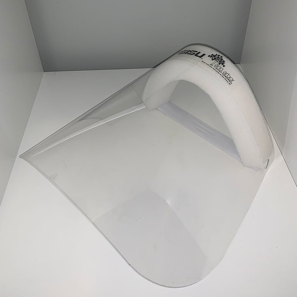 HousekeepingA's tweet photo. We want to give a big shoutout to @annarbortees for donating to us some wonderful face shields! They also are donating face shields to hospitals and medical-adjacent facilities . Thank you Ann Arbor Tees for doing your part to help the community during this time! https://t.co/7UszLMUZlR