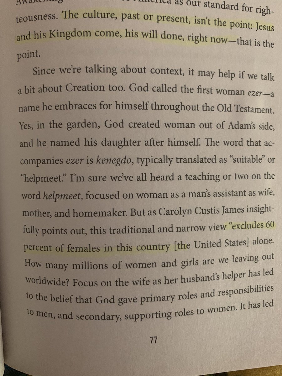 BlackshearTimmi's tweet photo. @Wemustmakeadiff @careharrington Sorry I thought it would be easier just to send you these two pages.... they are from “Jesus Feminist” written by @sarahbessey . @katarmstrong1 wrote a similar book and also covers this specific topic as well. https://t.co/11hy8TS6Bu