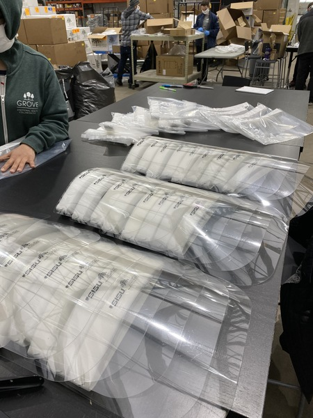 HousekeepingA's tweet photo. We want to give a big shoutout to @annarbortees for donating to us some wonderful face shields! They also are donating face shields to hospitals and medical-adjacent facilities . Thank you Ann Arbor Tees for doing your part to help the community during this time! https://t.co/7UszLMUZlR