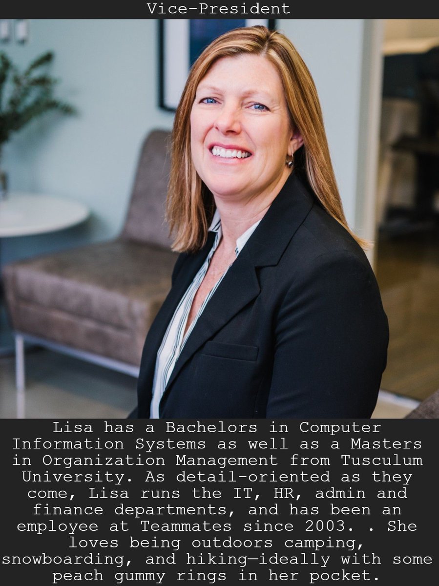 TeammatesDenver's tweet photo. It is #TeammatesThursday! Time to meet our Vice President and Directors. These women keep Teammates running while managing their prospective teams. https://t.co/YRkeGrFbIr