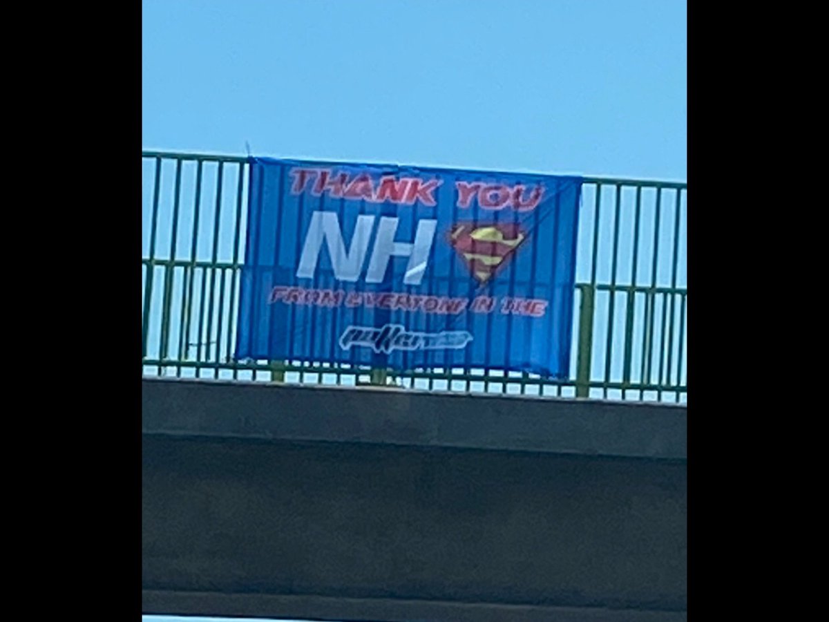 potteriesmech's tweet photo. Stay safe guys, look out the our Flag thanking the NHS #TOWIP happy Bank Holiday ๐๐๐๐๐๐๐ https://t.co/xEvUCtUvge