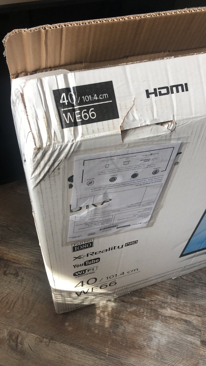 AlisonStockwel3's tweet photo. @curryspcworld Hello please can you tell me the best place to get help for an order that I have received that is damaged? I waited 2 hours plus today to get through to speak to someone and got cut off. This is my brand new tv!!!! https://t.co/Pmei5DdWRa