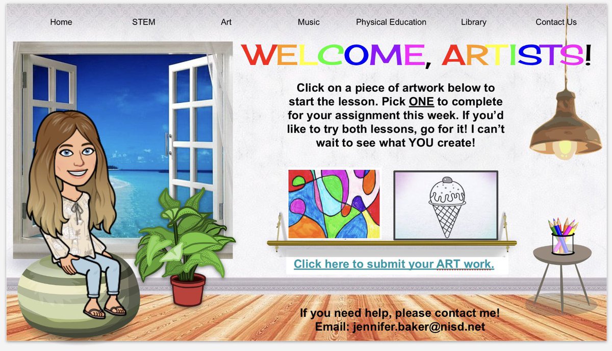 ArtWithMrsBaker's tweet photo. Trust me when I say, if I can do this ANYONE can! I’m really starting to love this learning journey I’ve been on with technology. Thanks to @teachstemquick and @musicmarshall22 for the encouragement! #teachart #NISDDL https://t.co/NgN4nmUh3i