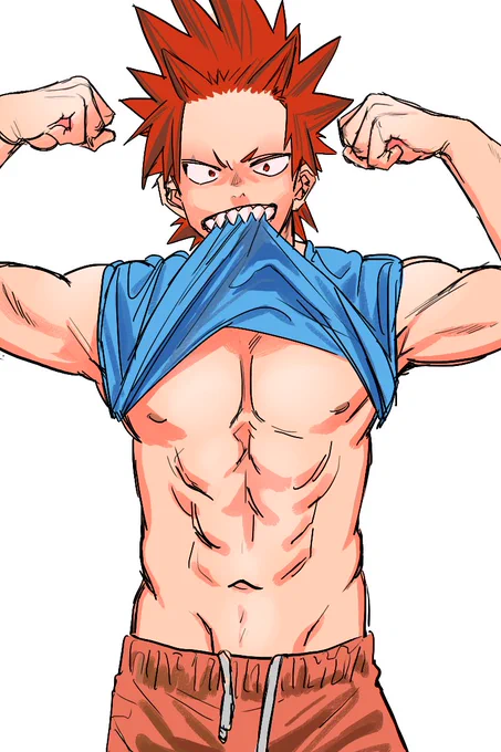 筋肉自慢するしまくん 