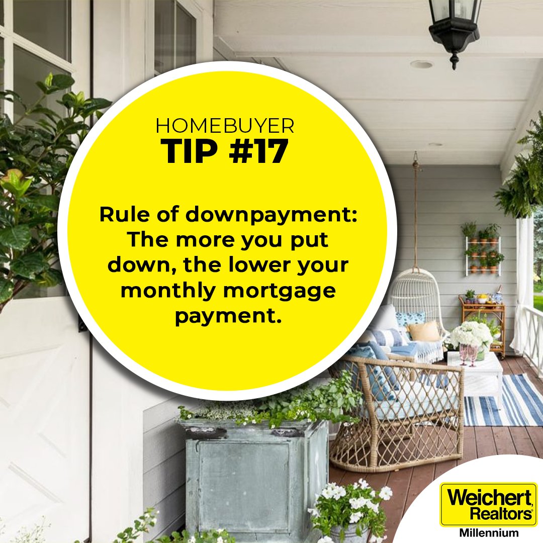 The higher the down payment, the bigger your equity position.
#HomeBuyersTips #CherylOvertonRealEstate #MovetoVegas