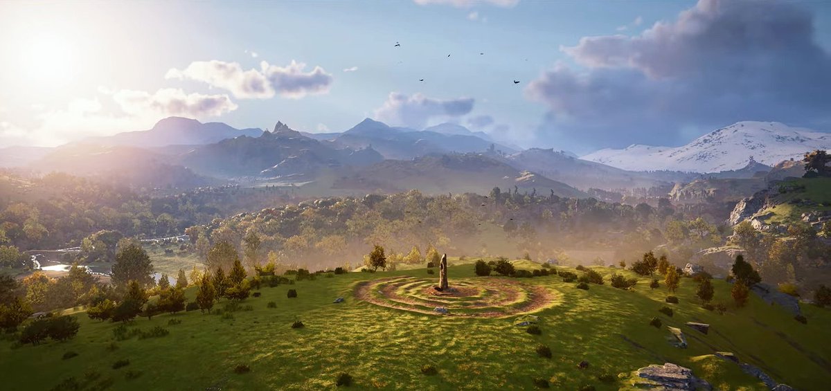 Chariflame's tweet photo. I am once again resigning myself to the fact I am going to spend 90% of my time playing this game just swooping around admiring the scenery https://t.co/T0N9qdFamE