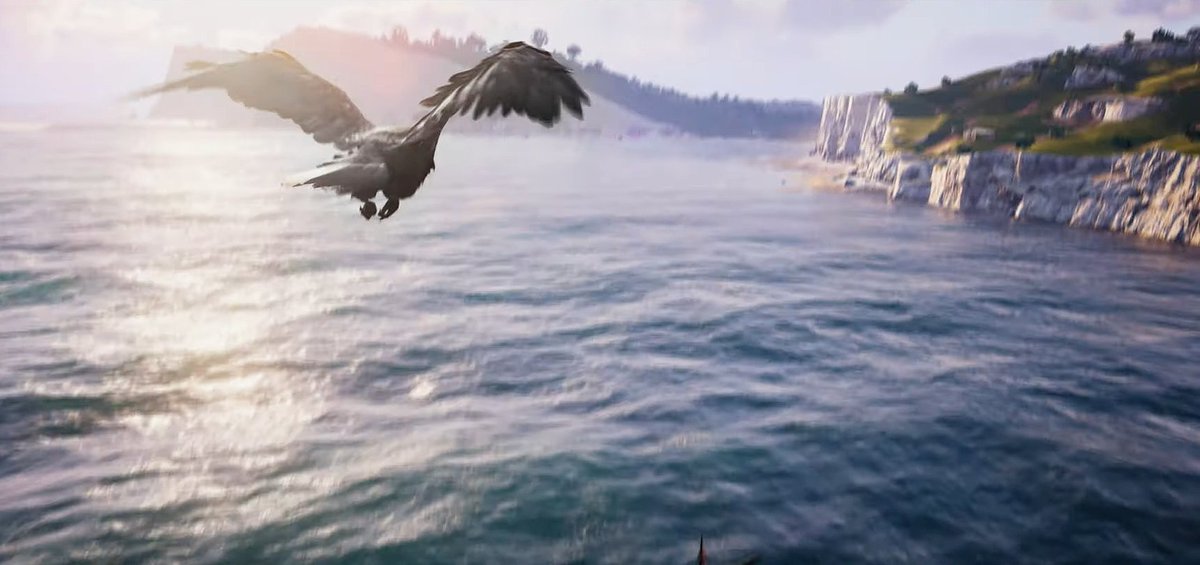 Chariflame's tweet photo. I am once again resigning myself to the fact I am going to spend 90% of my time playing this game just swooping around admiring the scenery https://t.co/T0N9qdFamE