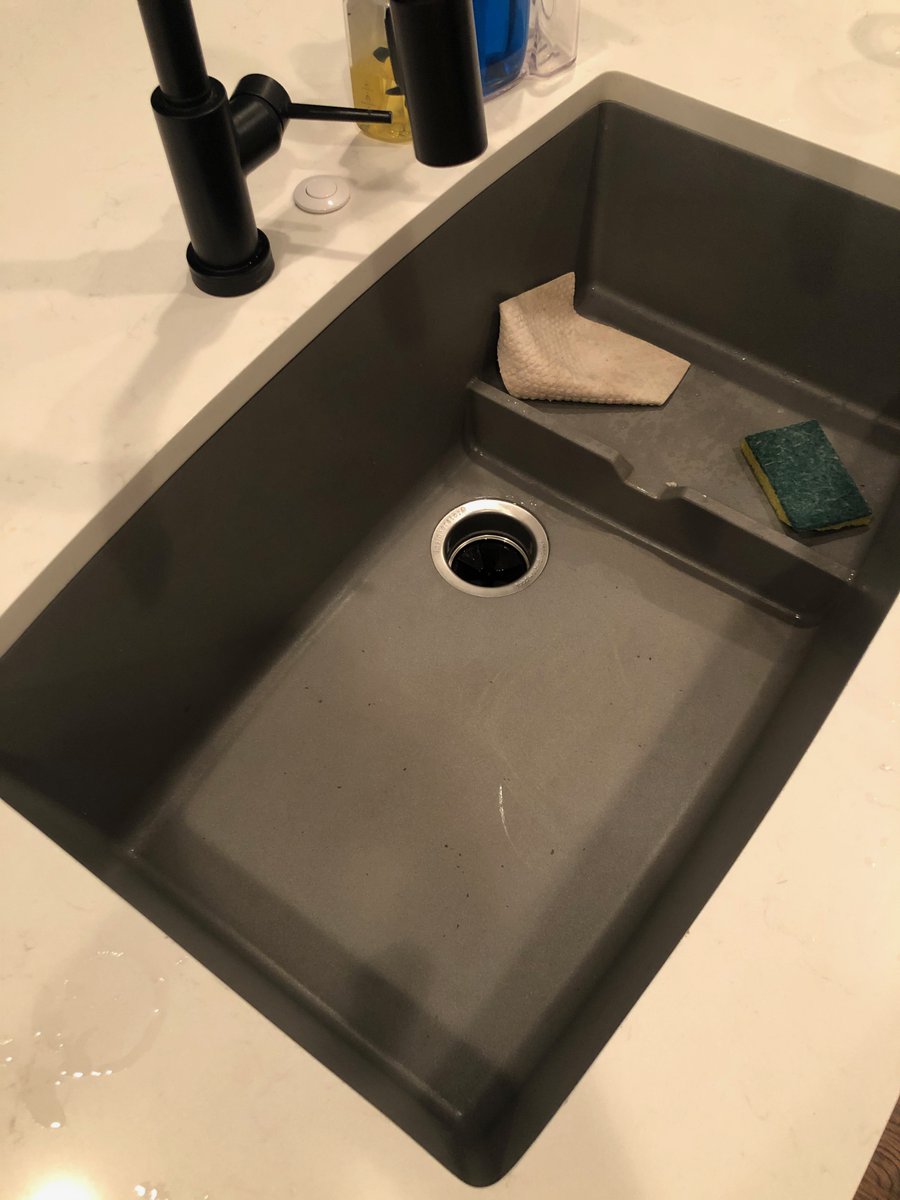 Johnllauer's tweet image. Do not buy @blancoamerica Blanco Silgranit sinks! 3 year old sink under std household use has numerous chips and  warranty dept says this is 'normal' in spite of advertising how durable they are supposed to be. I expect more from a $600 sink!  #poorproduct #poorcustomerservice