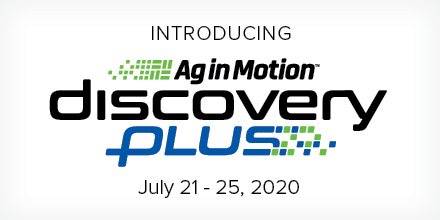 Our gates will not open, but we are finding new ways to connect with farmers. Join us for Ag in Motion Discovery Plus on July 21- 25, 2020 for a free digital event that will deliver interactive content from the field #AIM20 

ow.ly/t2m650zzQYt