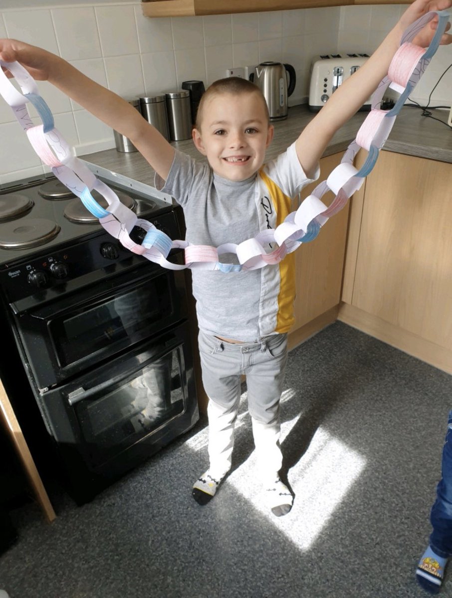 Smith_SMCA's tweet photo. Mason has been working super hard this week learning all about VE Day. Writing in morse code, facts about Winston Churchill and even made some bunting! #VEDay #HomeLearningUK #superstar #proudteacher https://t.co/1GZ256Rf4O
